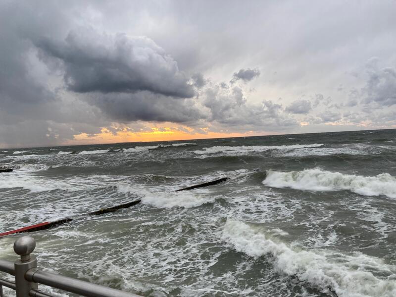 Storm on the Baltic sea